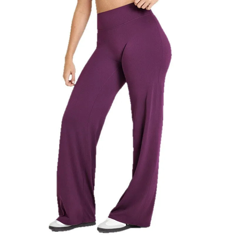 NCLAGEN Straight-Leg Sporthose, Naked Feel Design für Pilates, Running & Gym, Weich, Mid-Waist & perfekt für Training & Alltag