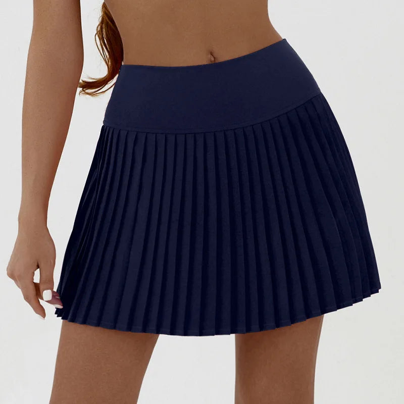 NCLAGEN Cooler Faltenrock mit Shorts, perfekt für Yoga, Golf, Gym und Alltag. Leicht, stylisch & schnell trocknend für jedes Workout