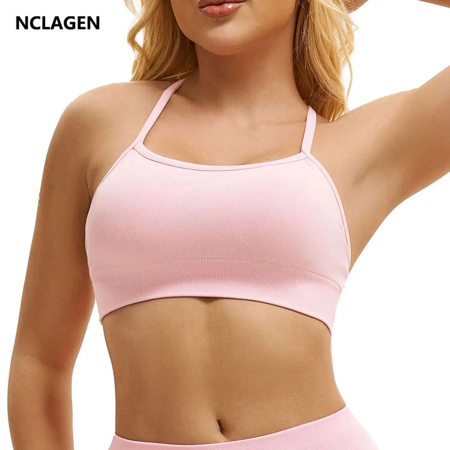 NCLAGEN Fitness Bra – Push-up Effekt & bequemer Cross-Back Style. Stylisch, stützend & perfekt fürs Workout