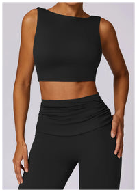 NCLAGEN Fitness Top – Figurbetont, stützend & mit herausnehmbaren Pads. Push-up Effekt & maximaler Halt. Slim Fit Design für Training und Alltag