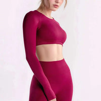 NCLAGEN Fitness Long Sleeve Top – Elegant, sportlich & perfekt fürs Workout. Figurbetont, atmungsaktiv & mit schönem Rücken