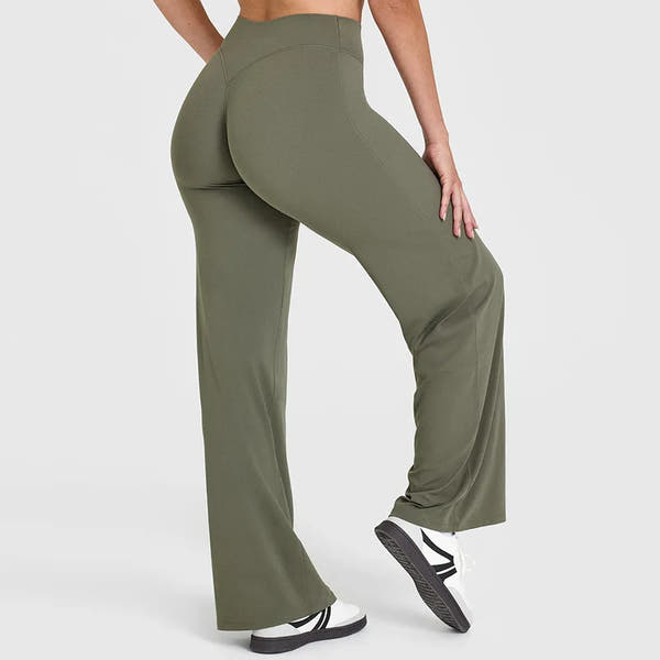 NCLAGEN Straight-Leg Sporthose, Naked Feel Design für Pilates, Running & Gym, Weich, Mid-Waist & perfekt für Training & Alltag
