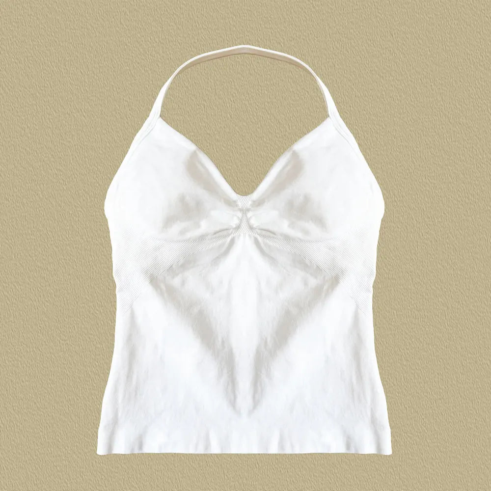 NCLAGEN Sexy Yoga & Gym Top – Halter-Design mit schöner Rückenansicht