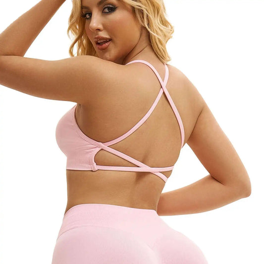 NCLAGEN Fitness Bra – Push-up Effekt & bequemer Cross-Back Style. Stylisch, stützend & perfekt fürs Workout