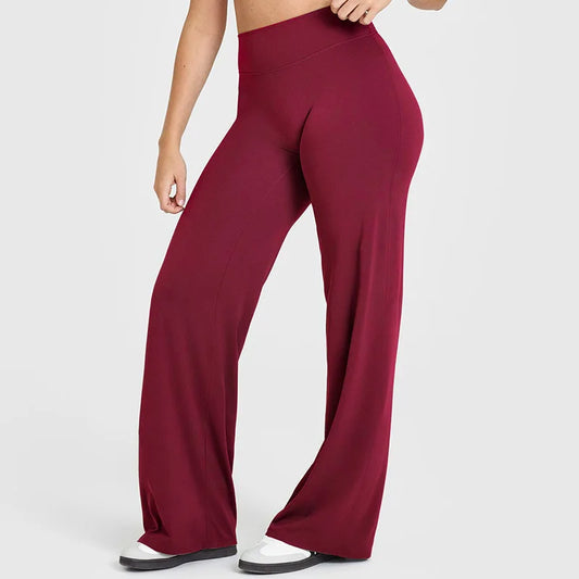 NCLAGEN Straight-Leg Sporthose, Naked Feel Design für Pilates, Running & Gym, Weich, Mid-Waist & perfekt für Training & Alltag