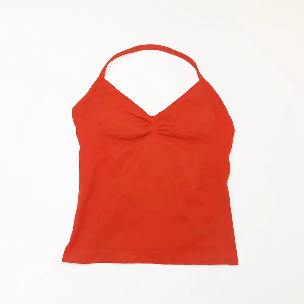 NCLAGEN Sexy Yoga & Gym Top – Halter-Design mit schöner Rückenansicht