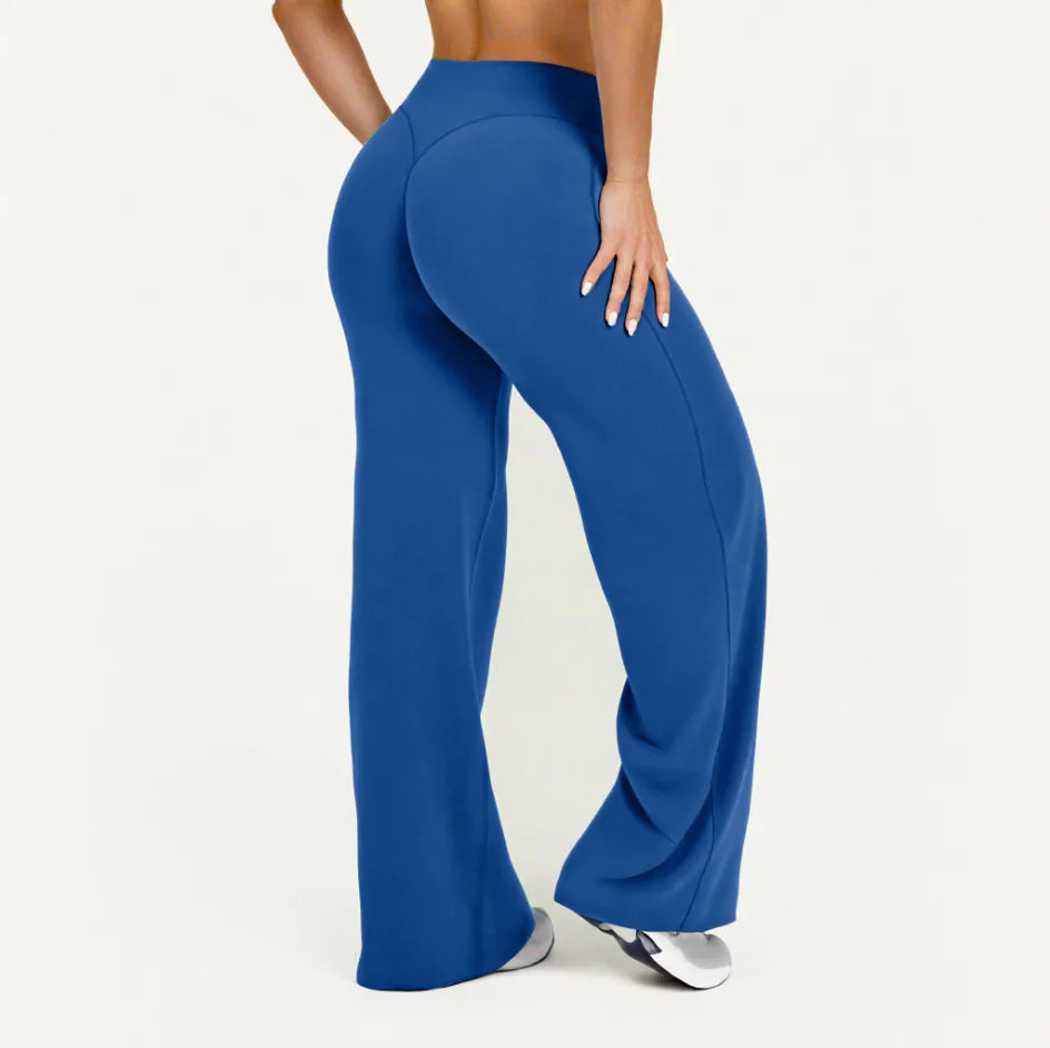 NCLAGEN Straight-Leg Sporthose, Naked Feel Design für Pilates, Running & Gym, Weich, Mid-Waist & perfekt für Training & Alltag