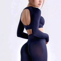 NCLAGEN Fitness Long Sleeve Top – Elegant, sportlich & perfekt fürs Workout. Figurbetont, atmungsaktiv & mit schönem Rücken