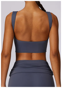 NCLAGEN Fitness Top – Figurbetont, stützend & mit herausnehmbaren Pads. Push-up Effekt & maximaler Halt. Slim Fit Design für Training und Alltag