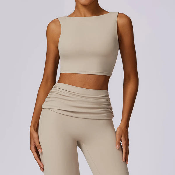 NCLAGEN Fitness Top – Figurbetont, stützend & mit herausnehmbaren Pads. Push-up Effekt & maximaler Halt. Slim Fit Design für Training und Alltag