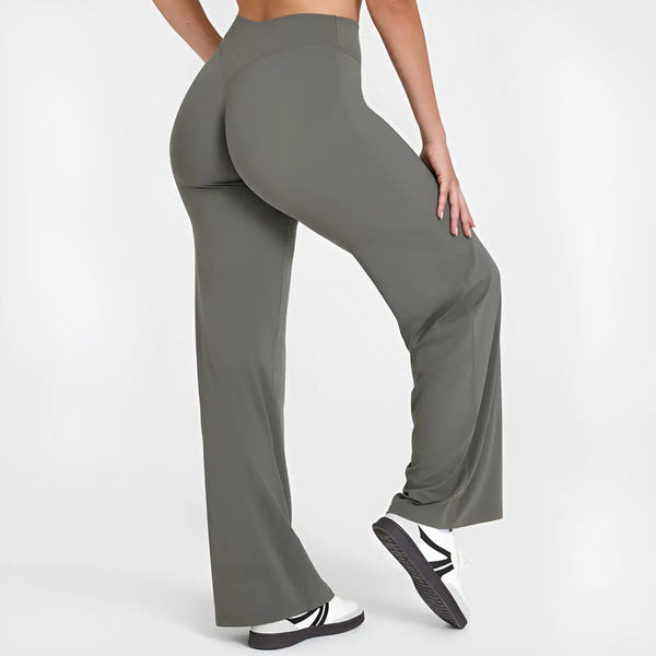 NCLAGEN Straight-Leg Sporthose, Naked Feel Design für Pilates, Running & Gym, Weich, Mid-Waist & perfekt für Training & Alltag