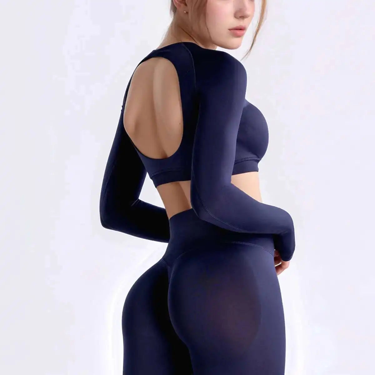 NCLAGEN Fitness Long Sleeve Top – Elegant, sportlich & perfekt fürs Workout. Figurbetont, atmungsaktiv & mit schönem Rücken