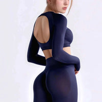 NCLAGEN Fitness Long Sleeve Top – Elegant, sportlich & perfekt fürs Workout. Figurbetont, atmungsaktiv & mit schönem Rücken