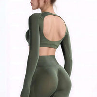 NCLAGEN Fitness Long Sleeve Top – Elegant, sportlich & perfekt fürs Workout. Figurbetont, atmungsaktiv & mit schönem Rücken