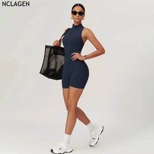 NCLAGEN Fitness Jumpsuit – Figurbetont, bequem & stylisch fürs Workout. Sportlich, sexy & perfekt für Training & Alltag