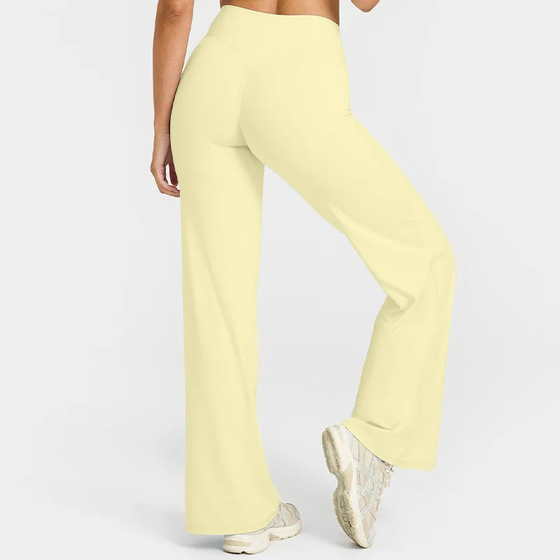 NCLAGEN Straight-Leg Sporthose, Naked Feel Design für Pilates, Running & Gym, Weich, Mid-Waist & perfekt für Training & Alltag