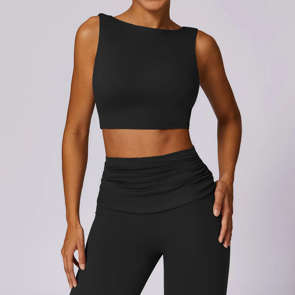 NCLAGEN Fitness Top – Figurbetont, stützend & mit herausnehmbaren Pads. Push-up Effekt & maximaler Halt. Slim Fit Design für Training und Alltag