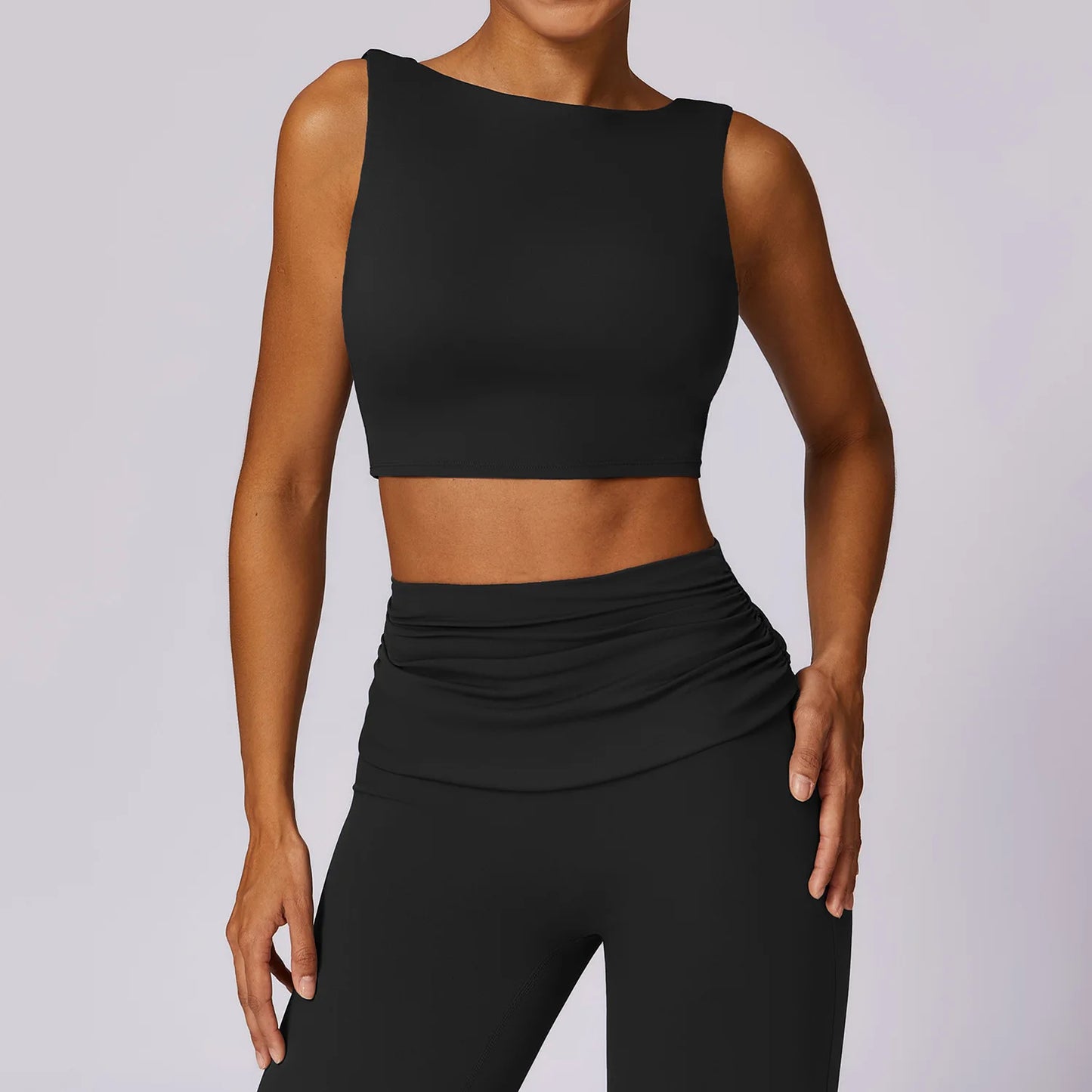 NCLAGEN Fitness Top – Figurbetont, stützend & mit herausnehmbaren Pads. Push-up Effekt & maximaler Halt. Slim Fit Design für Training und Alltag