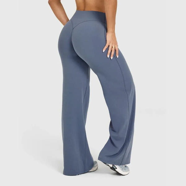 NCLAGEN Straight-Leg Sporthose, Naked Feel Design für Pilates, Running & Gym, Weich, Mid-Waist & perfekt für Training & Alltag