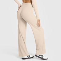 NCLAGEN Straight-Leg Sporthose, Naked Feel Design für Pilates, Running & Gym, Weich, Mid-Waist & perfekt für Training & Alltag