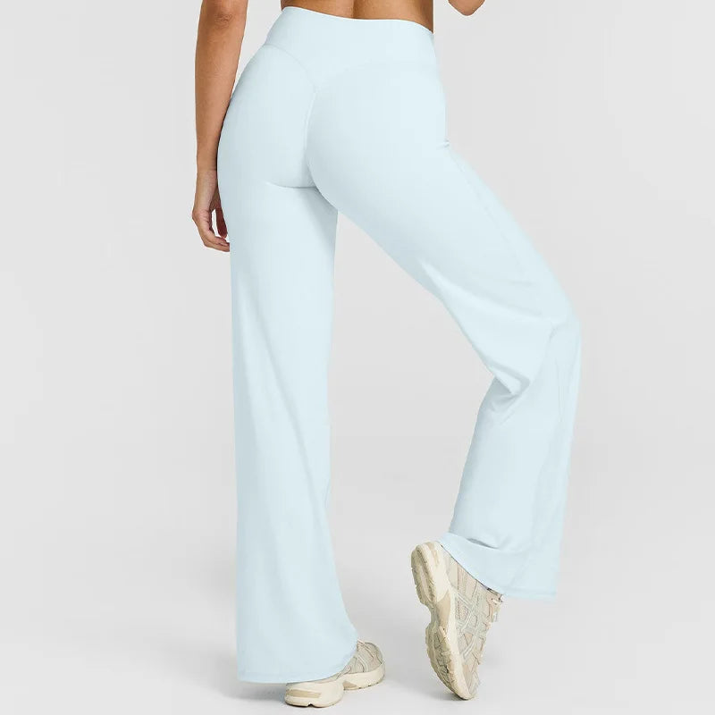 NCLAGEN Straight-Leg Sporthose, Naked Feel Design für Pilates, Running & Gym, Weich, Mid-Waist & perfekt für Training & Alltag