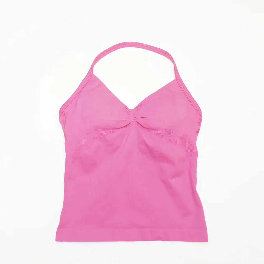 NCLAGEN Sexy Yoga & Gym Top – Halter-Design mit schöner Rückenansicht