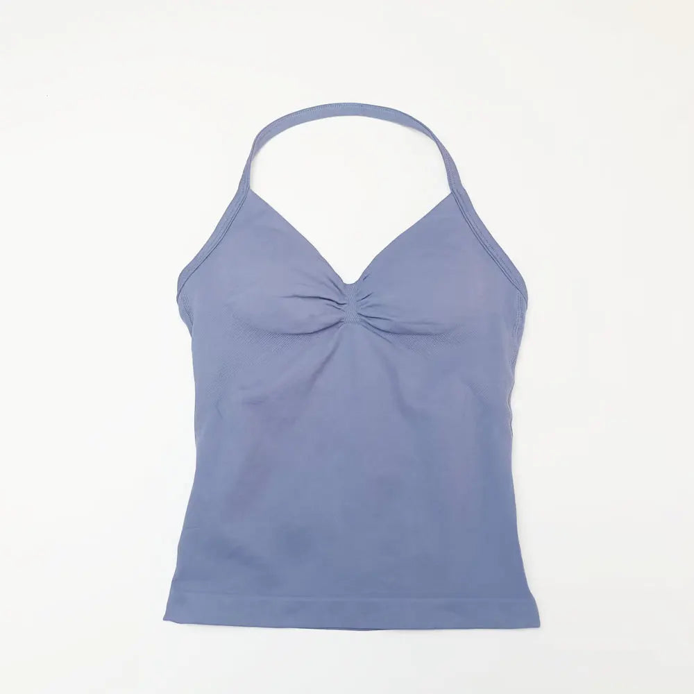 NCLAGEN Sexy Yoga & Gym Top – Halter-Design mit schöner Rückenansicht